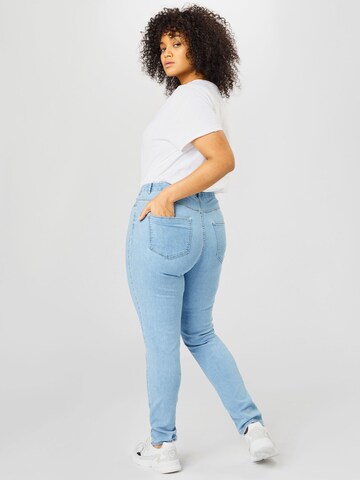 Vero Moda Curve Skinny Jeans 'Judy' in Blau