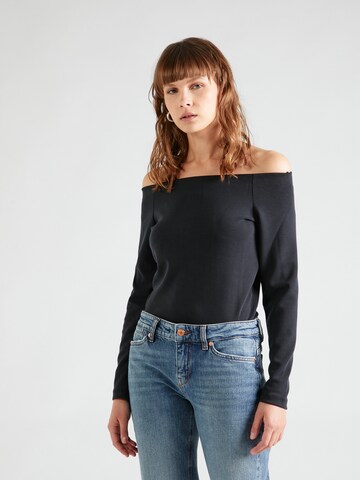 MSCH COPENHAGEN Shirt 'Kauna' in Black: front