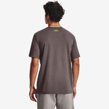 UNDER ARMOUR Funktionsshirt 'Boxed' in Braun