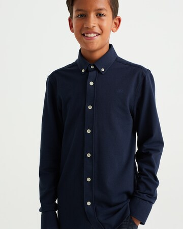 WE Fashion Regular fit Button up shirt in Blue
