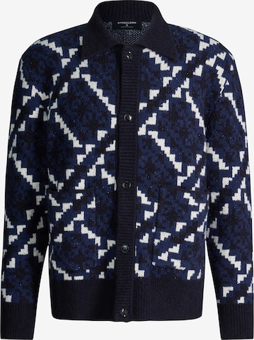 STRELLSON Gebreid vest in Blauw: voorkant