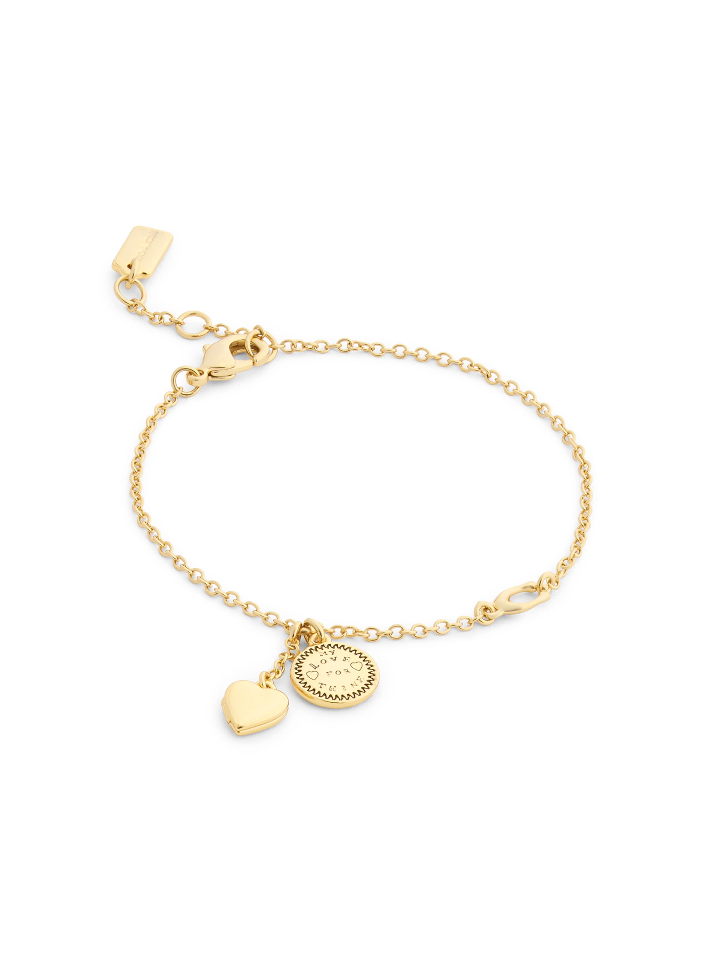 Braccialetto 'Heritage' di COACH in oro: frontale