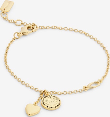 COACH - Pulsera 'Heritage' en oro: frente