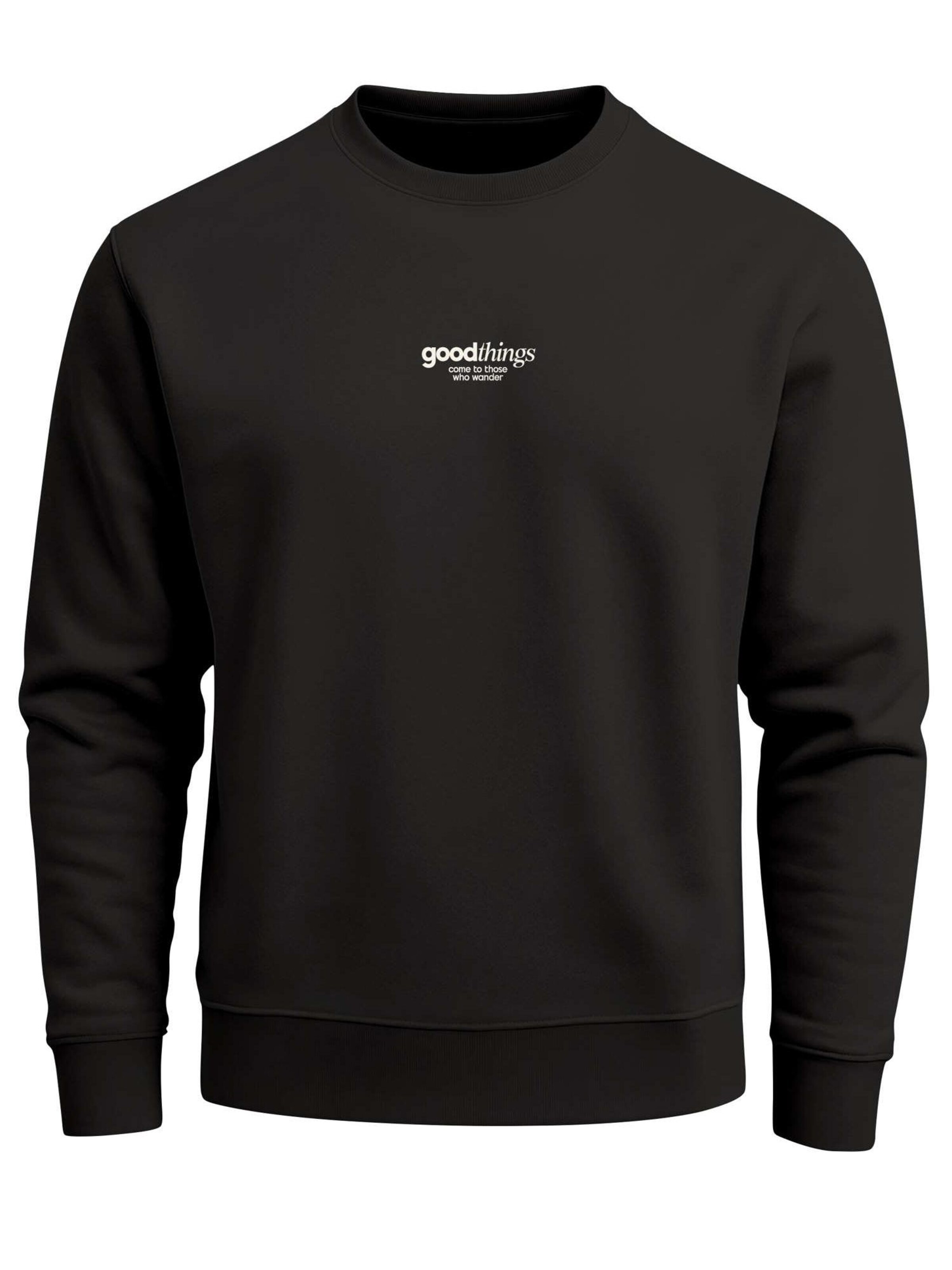 Neverless Sweatshirt 'Good Things' in Black: front
