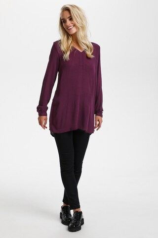 KAFFE CURVE Tunic 'Amber' in Purple