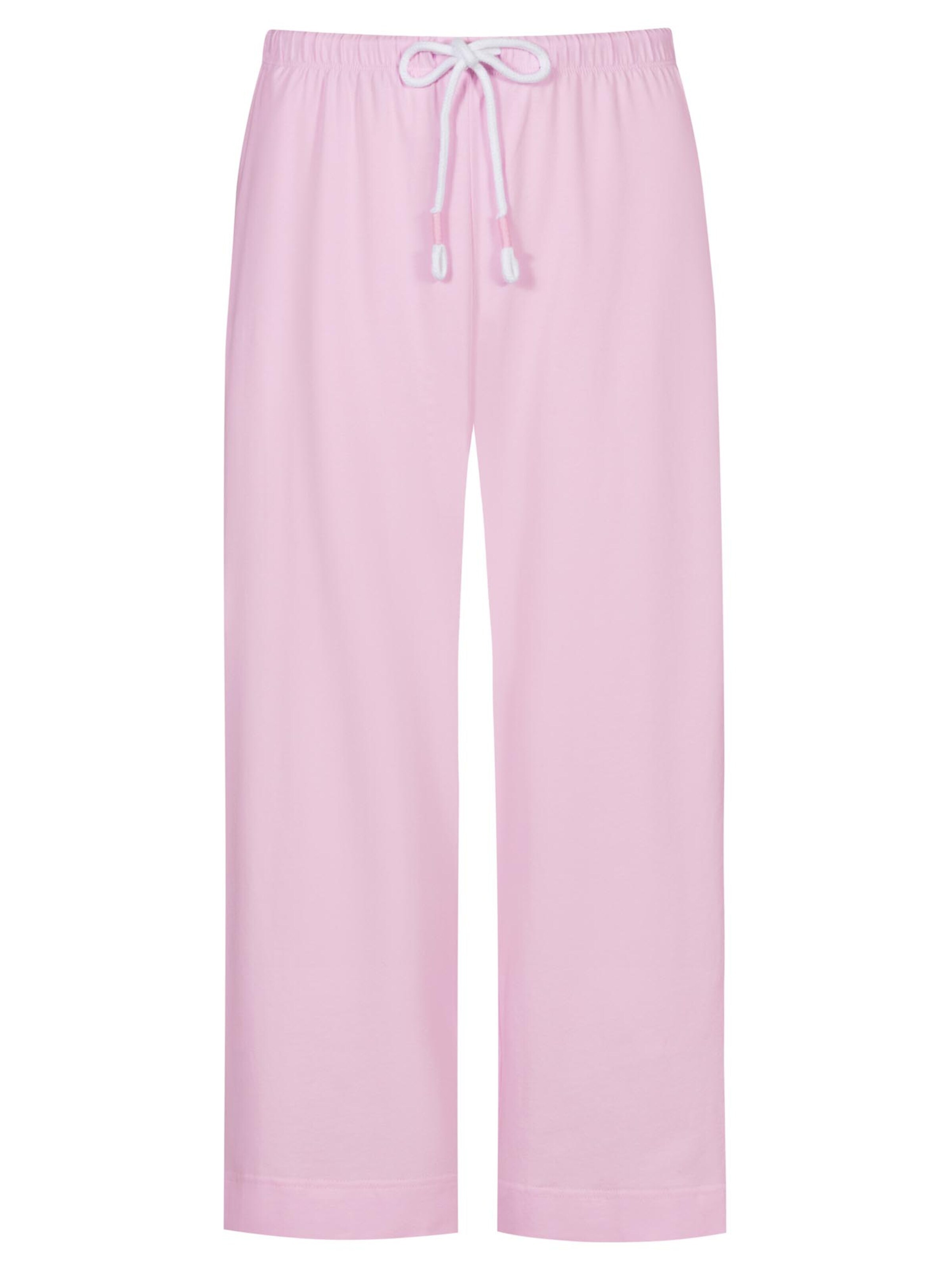 Mey Pajama pants 'Solid Love' in Pink: front