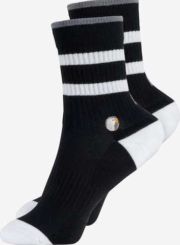 Sokid Sportsocken (GOTS) in Schwarz: predná strana