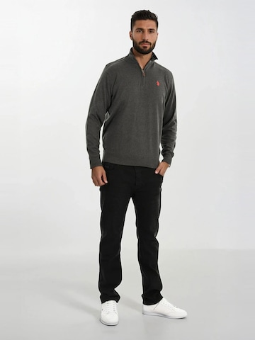 Pull-over U.S. POLO ASSN. en gris