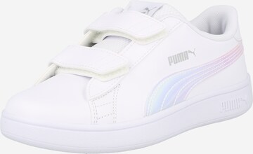 PUMA Sneakers 'Smash v2 Holo V' in Wit: voorkant