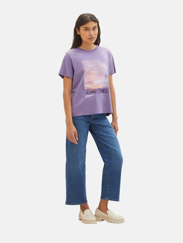 T-shirt TOM TAILOR DENIM en violet