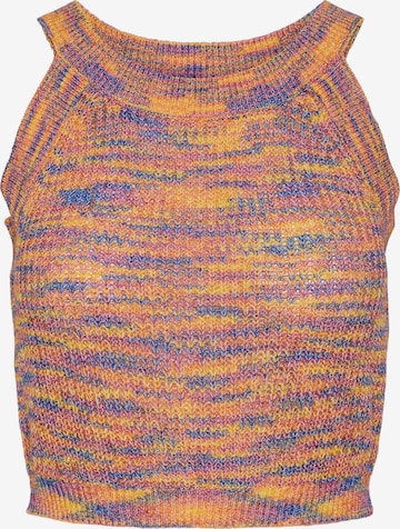 PIECES Stricktop 'KERA' in Orange: Vorderseite