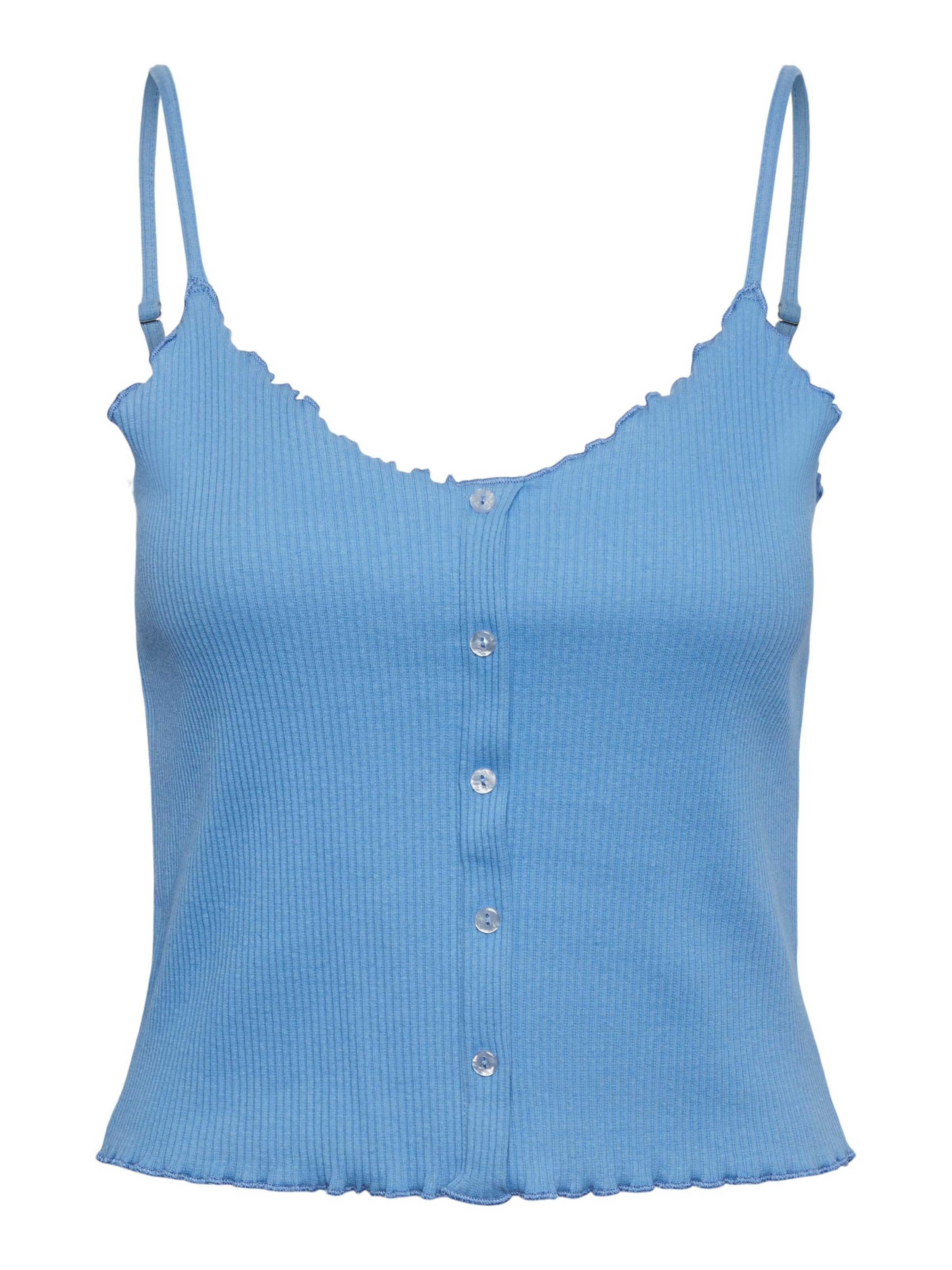 PIECES Top 'NUKISA' in Blauw: voorkant