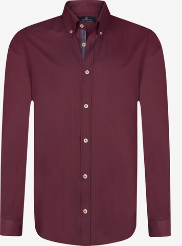 Coupe regular Chemise Jimmy Sanders en rouge : devant