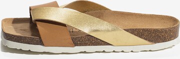 Bayton - Zapatos abiertos 'Mildura' en oro: frente