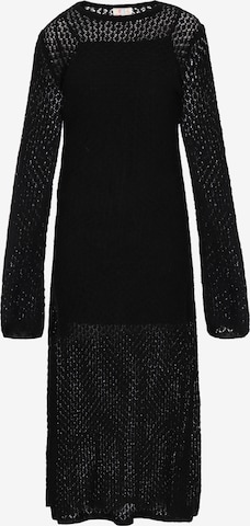 Robes en maille 'Festival' IZIA en noir : devant