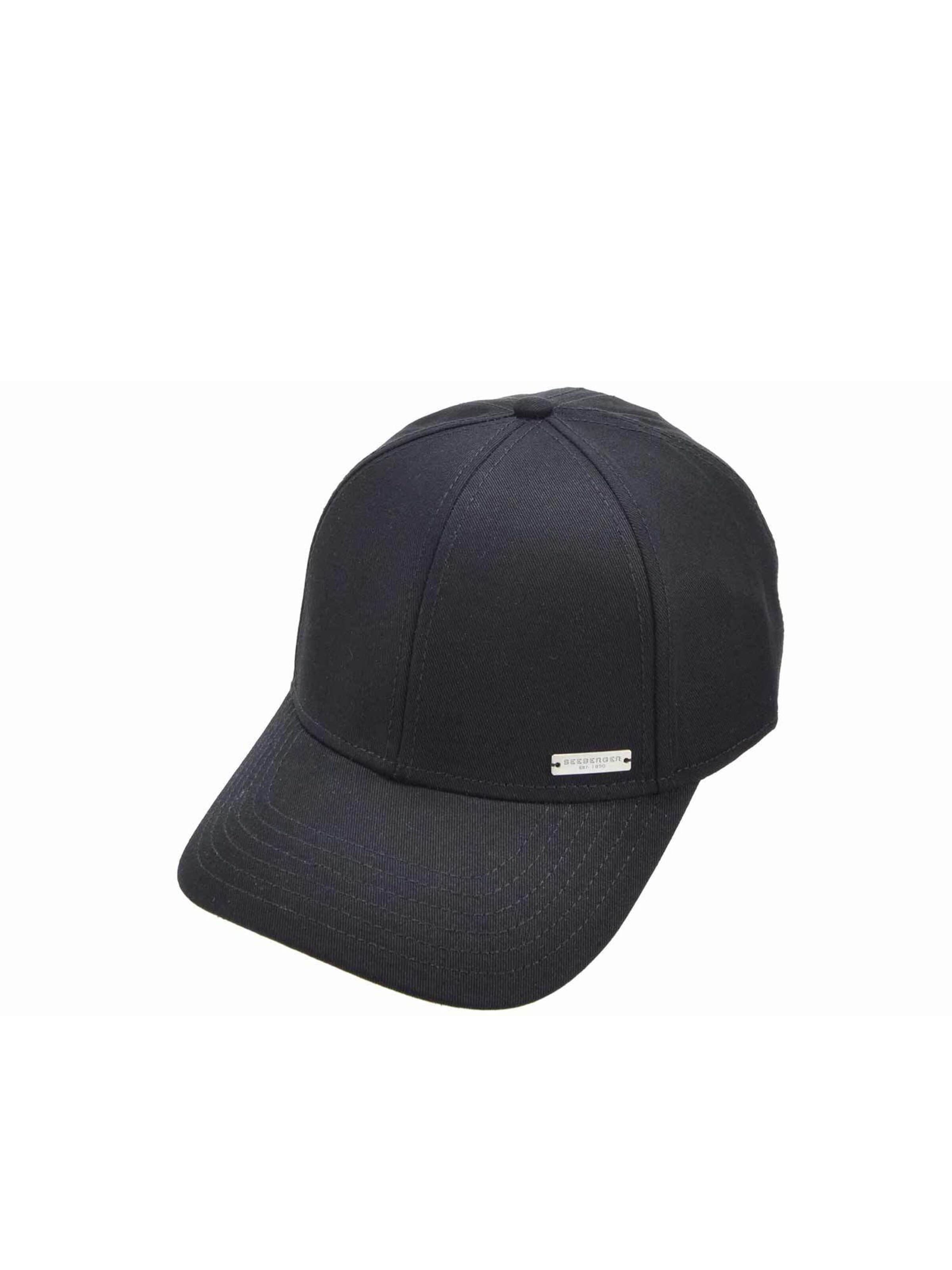 Seeberger Cap 'Cap' in Black: front