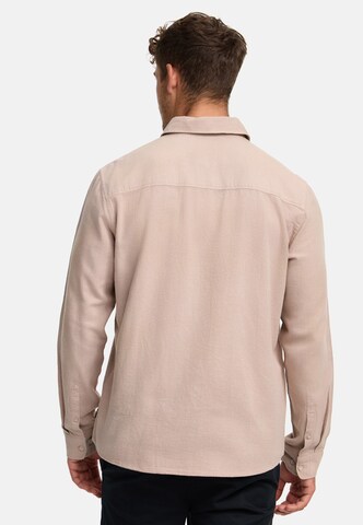 INDICODE JEANS Regular fit Overhemd in Beige