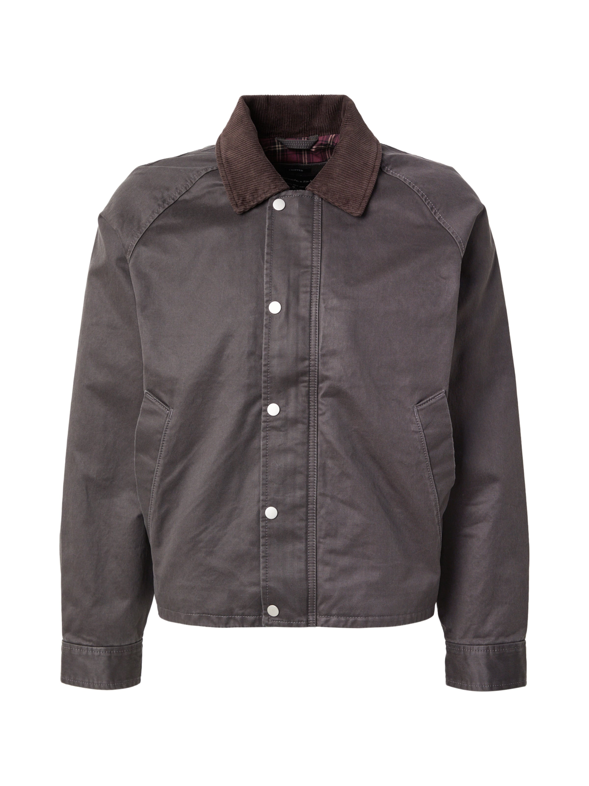 Geacă de primăvară-toamnă de la Abercrombie & Fitch pe verde: față