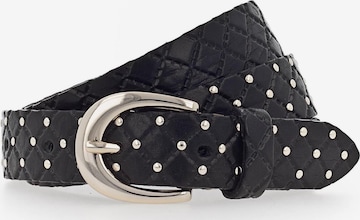Cintura di b.belt Handmade in Germany in nero: frontale