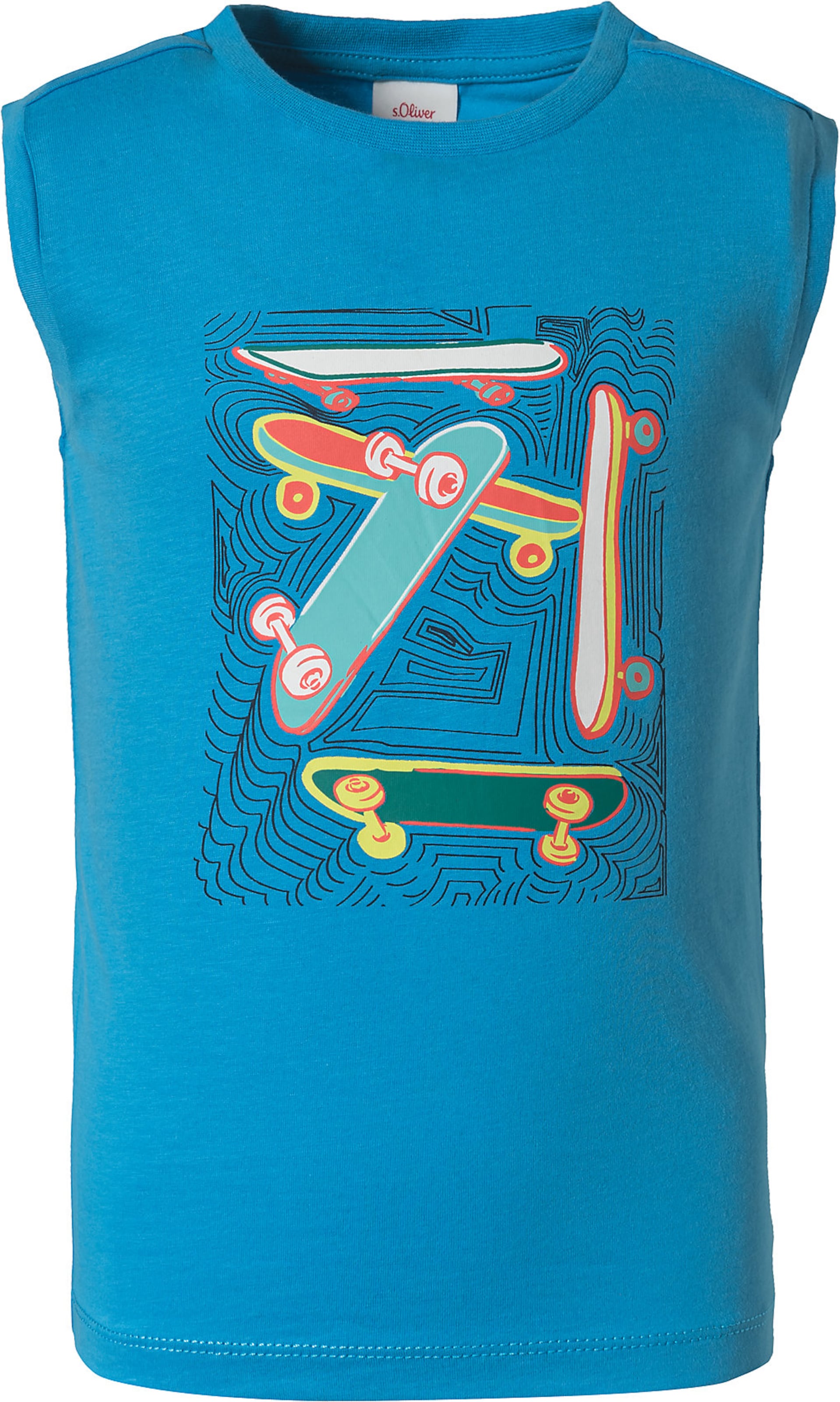 s.Oliver Shirt in Blauw: voorkant