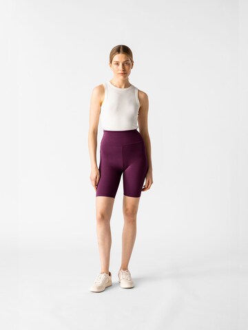 Skinny Pantalon 'Luna Shorts' Les Lunes en rouge