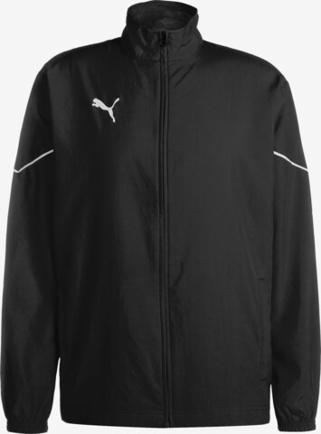 PUMA Athletic Jacket in Black: front