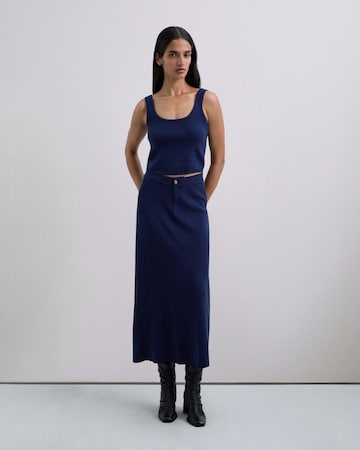 Scalpers Плетен топ в синьо: отпред