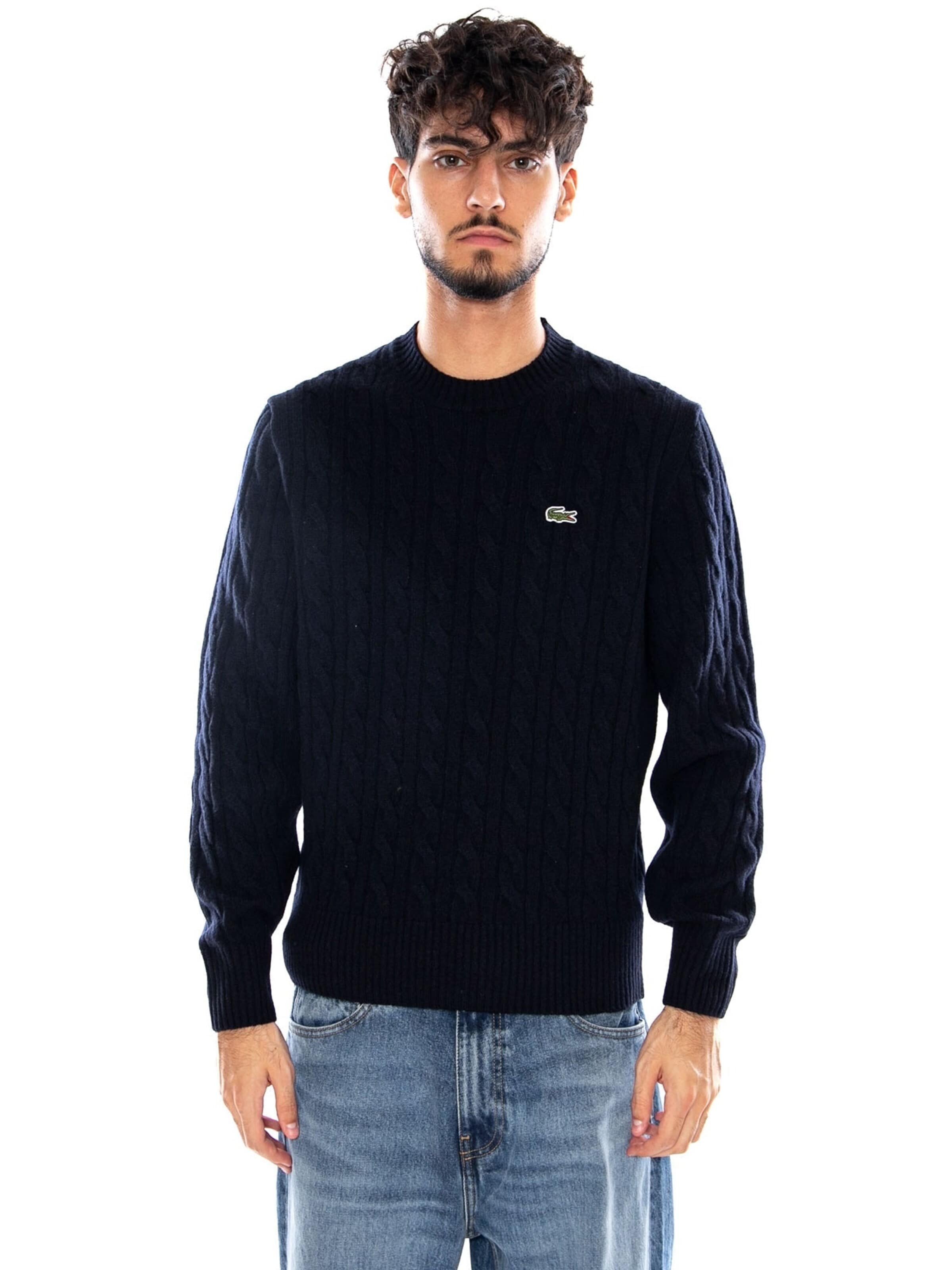 LACOSTE Sweter 'PULLOVER BLUE' w kolorze niebieski