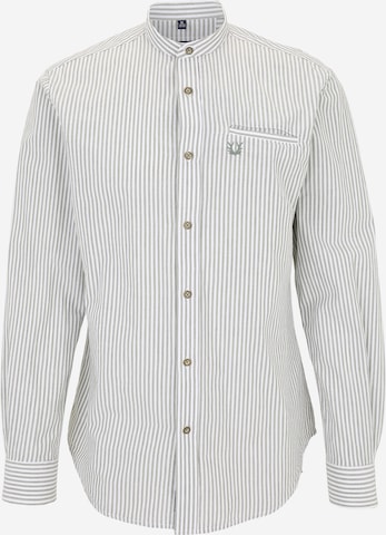 Coupe slim Chemise 'Corvin' Krüger Buam en vert : devant
