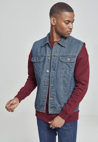 Gilet Urban Classics en bleu : devant