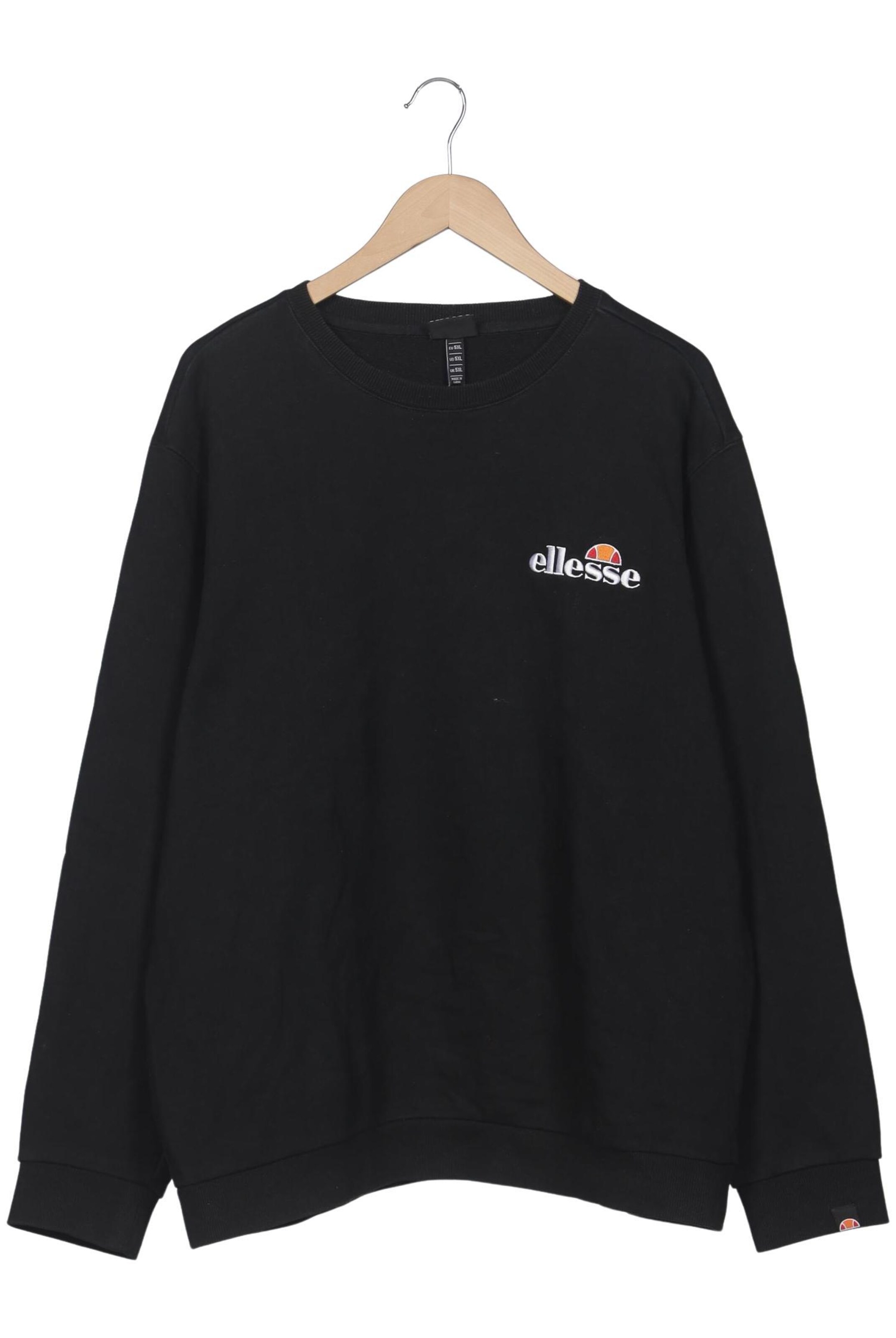 ELLESSE Sweatshirt & Zip-Up Hoodie in 5XL in Black: front