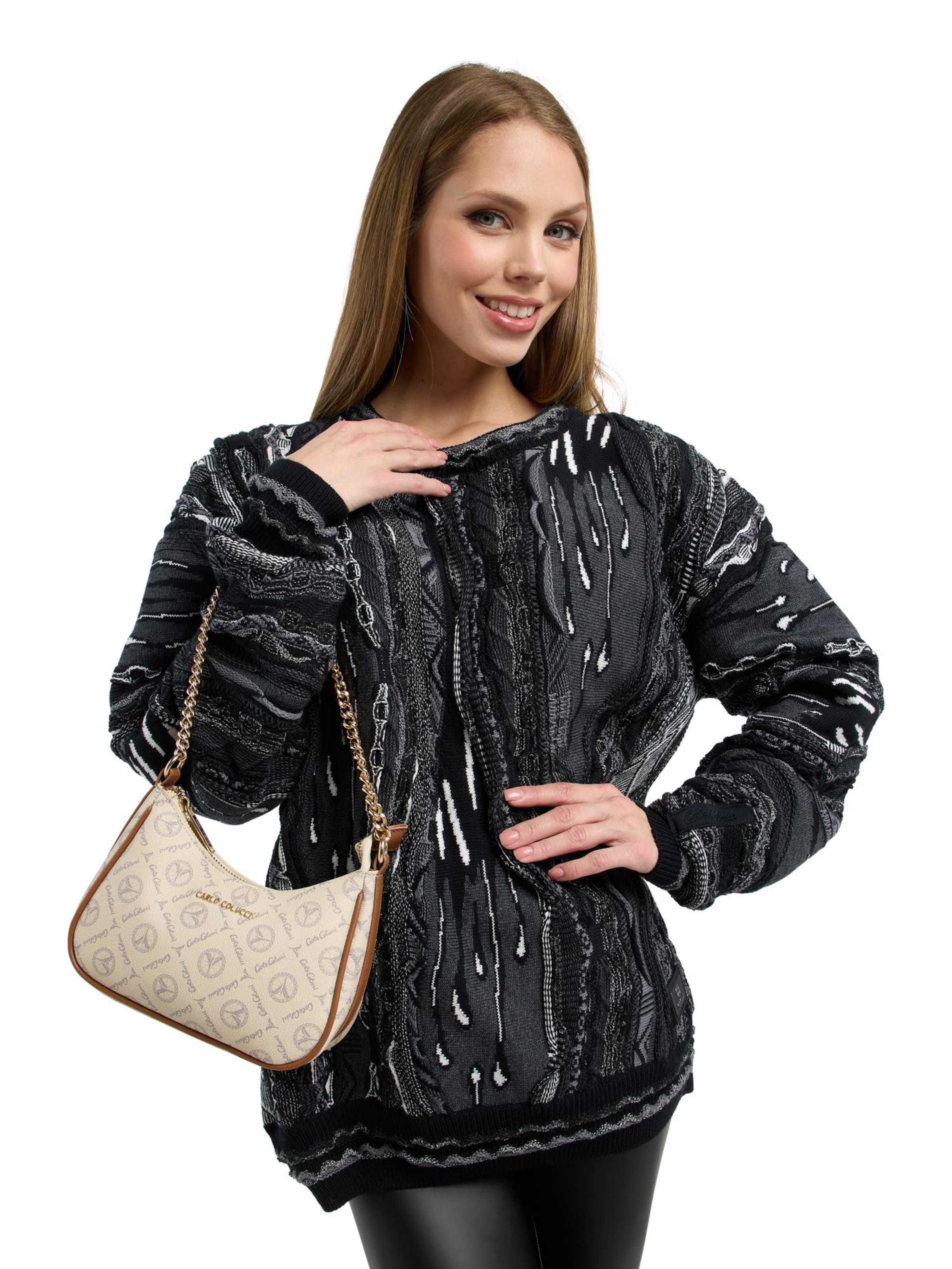 Carlo Colucci Handtasche 'Erioldi' in Beige