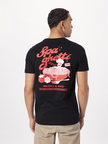 Iriedaily T-Shirt 'Spa Ghetti' in Schwarz