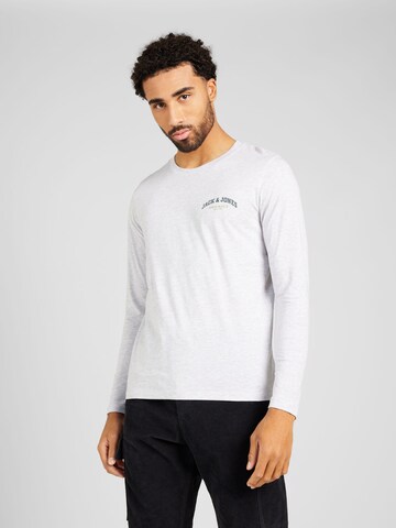 JACK & JONES T-shirt 'BRAD' i vit: framsida