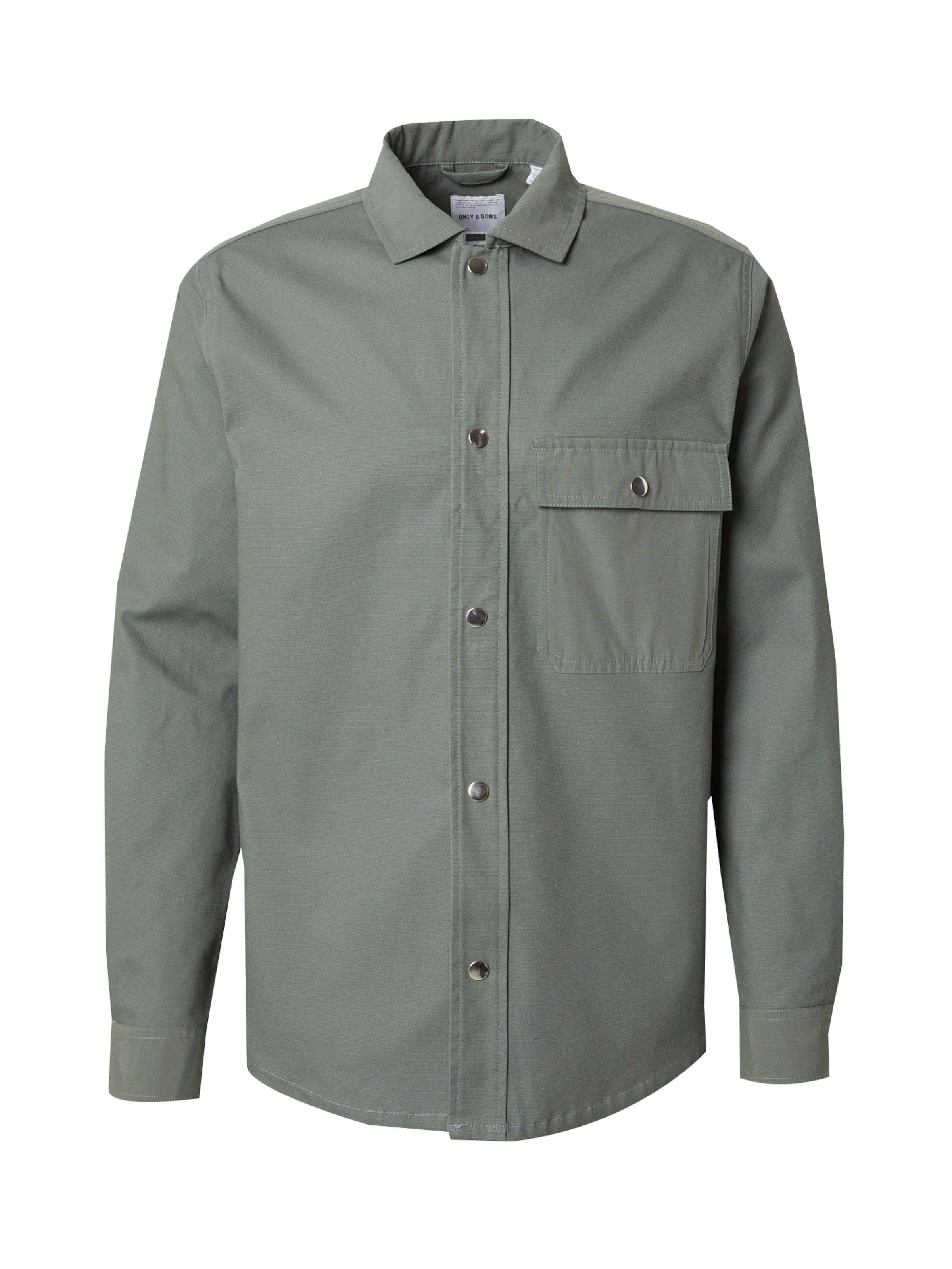 Only & Sons Regular fit Button Up Shirt 'ONSCONCORD' in Green: front