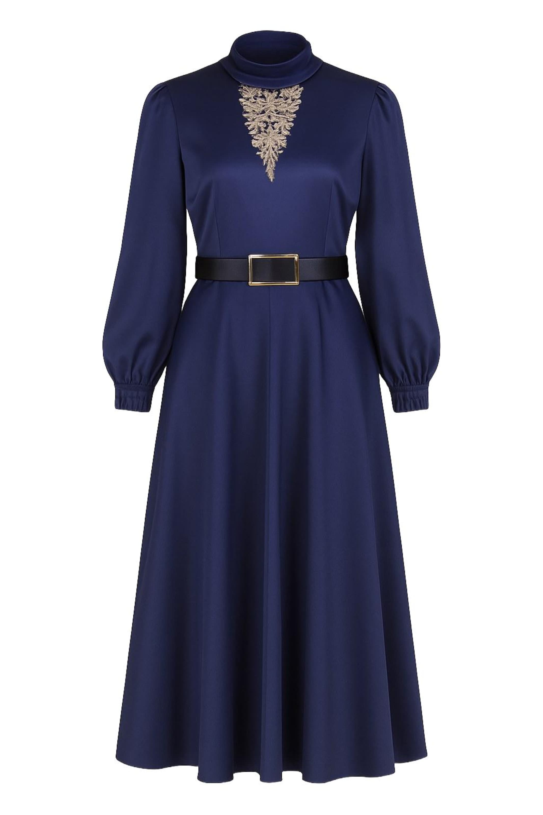 MODAMIHRAM Abendkleid in blau, Produktansicht