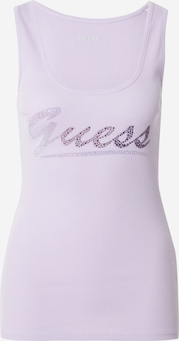 GUESS Top in Purple: front