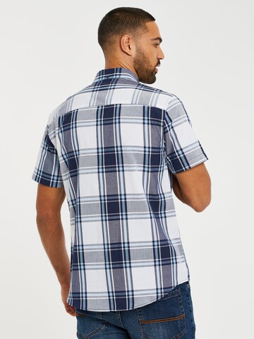 Threadbare - Regular Fit Camisa 'Marcello' em azul