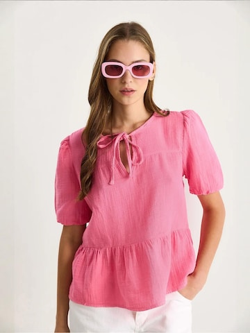 Camicia da donna di Bianco Lucci in rosa