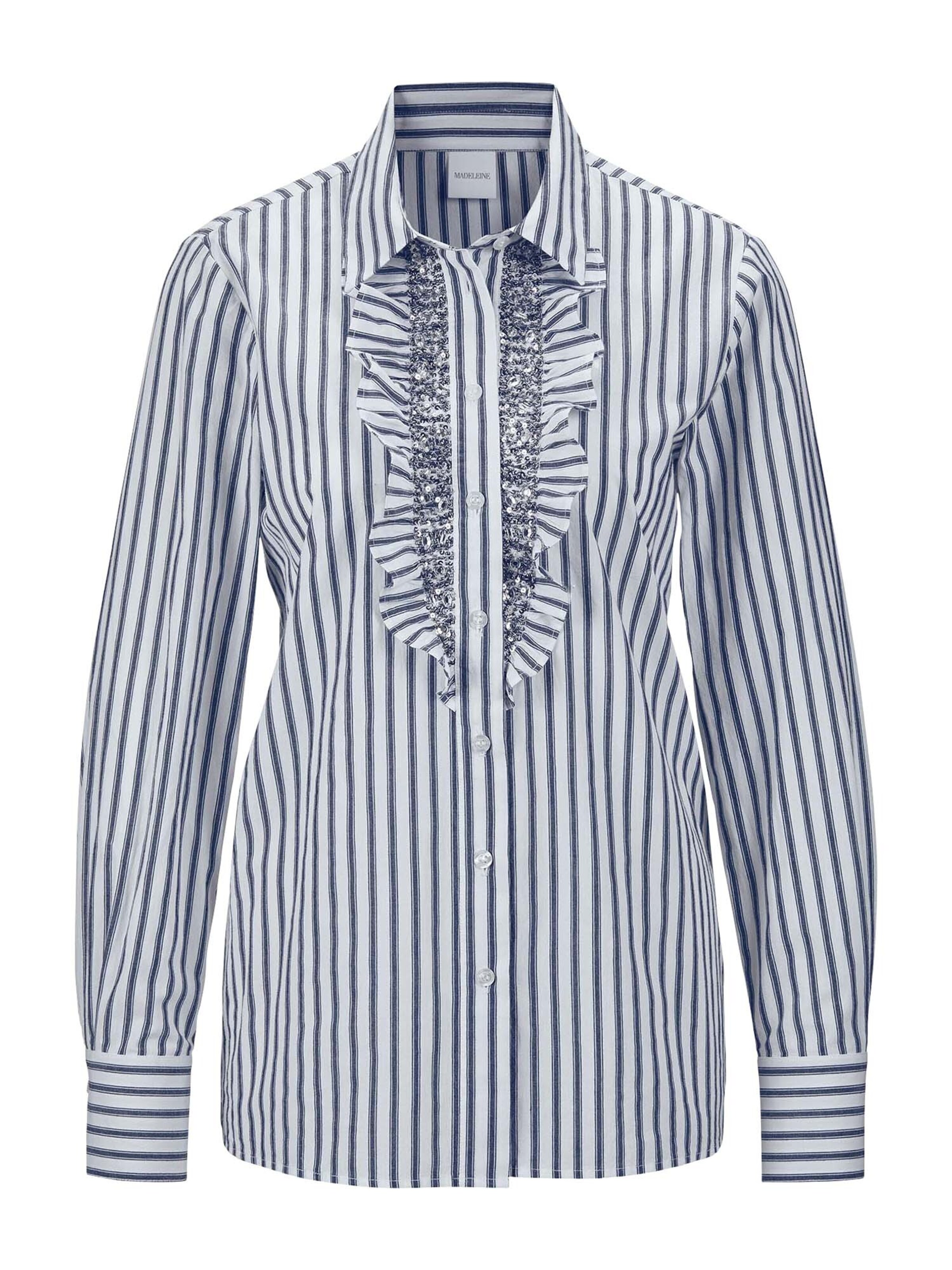 Chemisier MADELEINE en blanc : devant