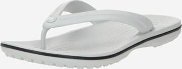 Tongs Crocs en gris : devant