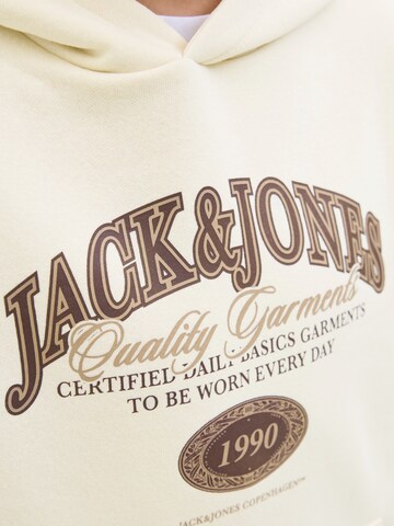 Jack & Jones Junior Sweatshirt 'Ari Branding' in Beige