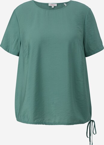 s.Oliver Blouse in Groen: voorkant