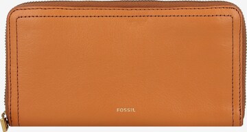 Porte-monnaies 'Logan' FOSSIL en marron : devant