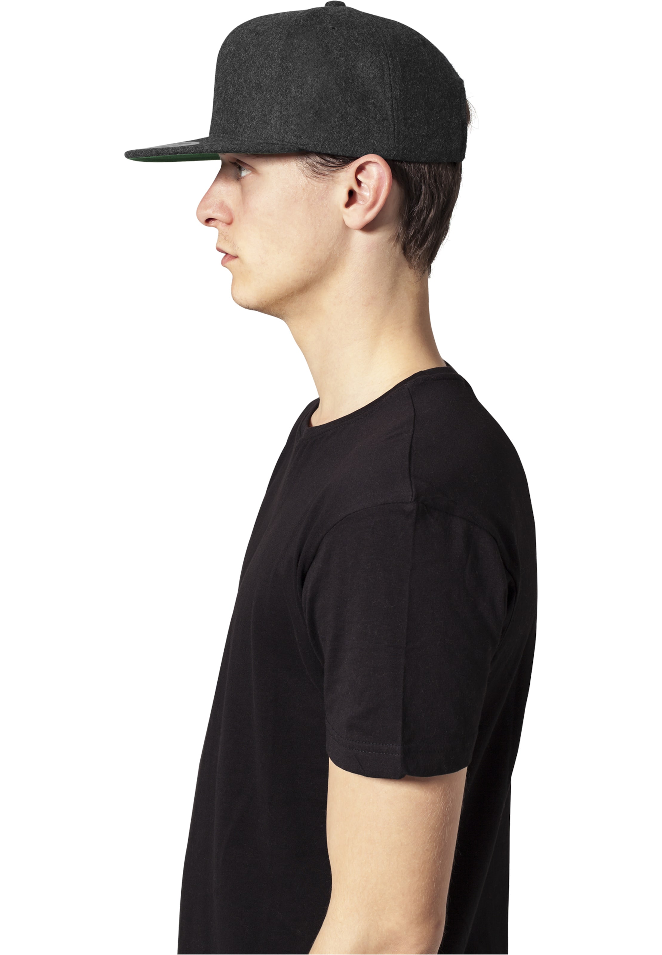 Flexfit Cap 'Melton Wool' in Black