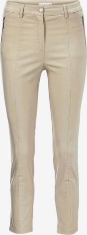 Goldner Slim fit Trousers in Beige: front