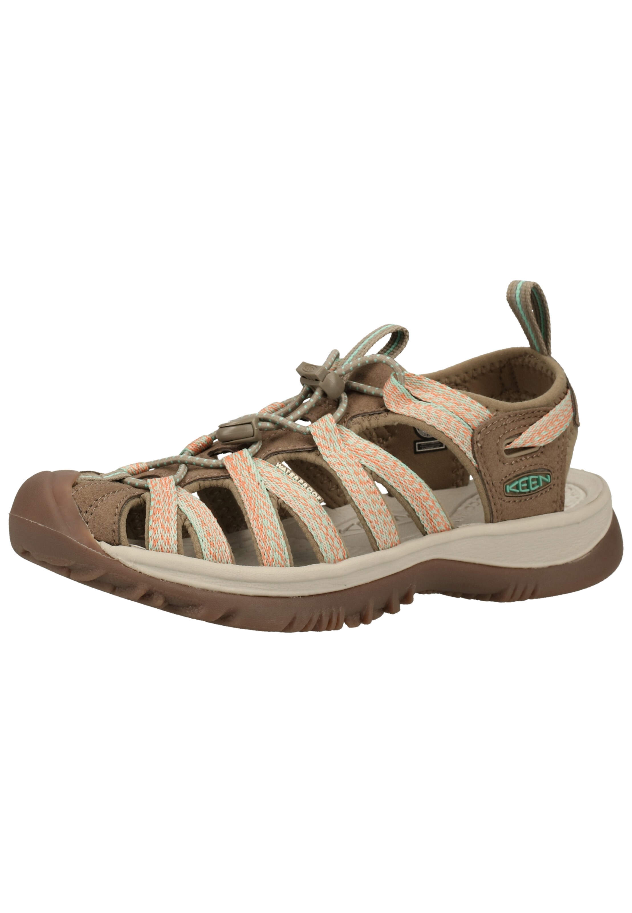 KEEN Sandals 'Whisper' in Green: front