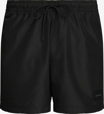 Shorts de bain Calvin Klein Swimwear en noir : devant