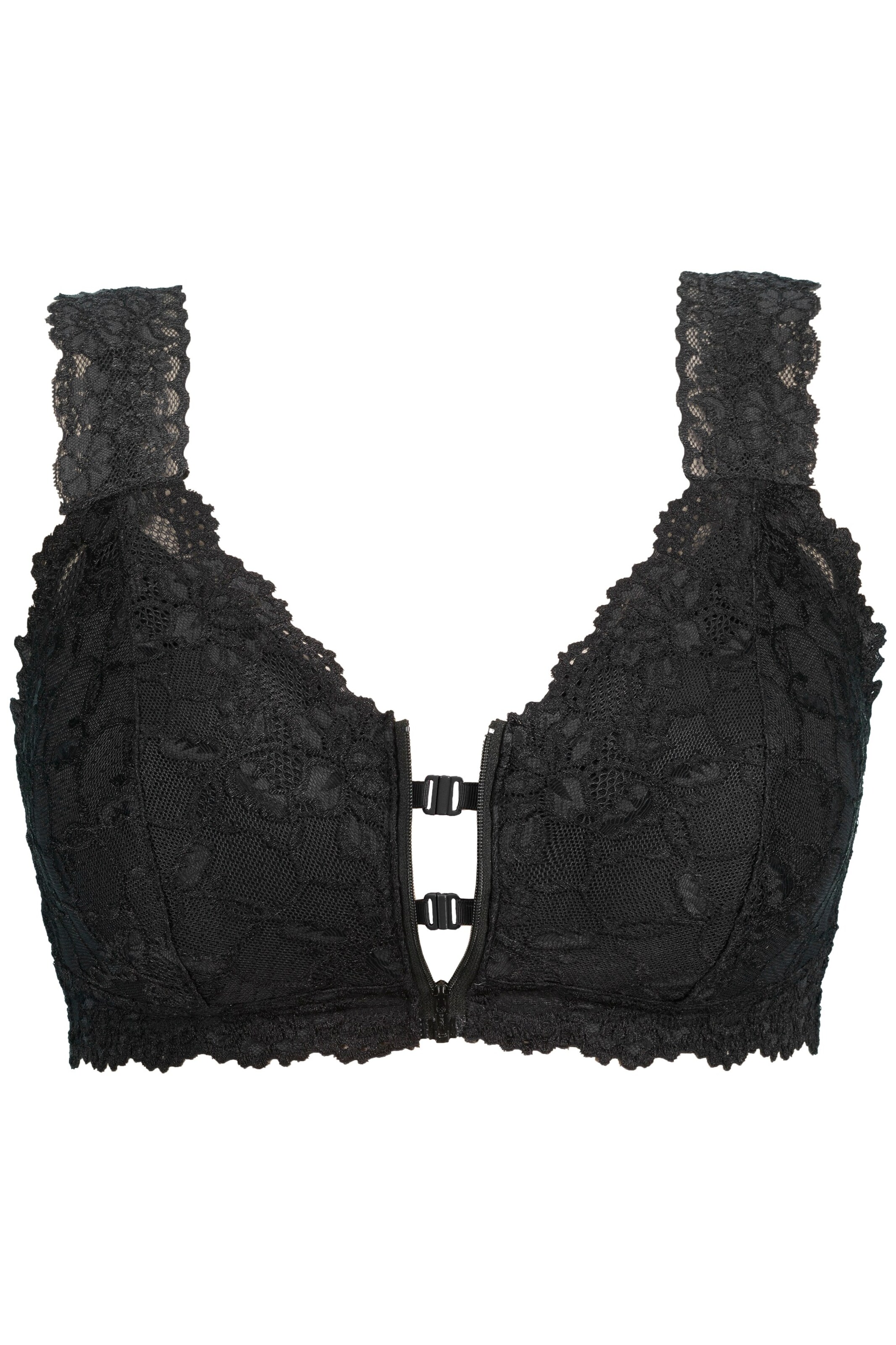 Ulla Popken Bralette Bra in Black