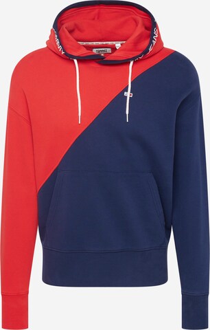 Sweat-shirt Tommy Jeans en bleu : devant